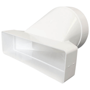 Kunststof Verloop 220 X 90mm Naar Ø 150mm - Asymmetrisch