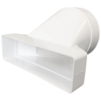 Kunststof Verloop 220 X 90mm Naar Ø 150mm - Asymmetrisch