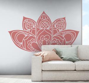 Lotusbloem mandala bloemen muursticker