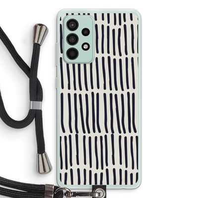 Moroccan stripes: Samsung Galaxy A52s 5G Transparant Hoesje met koord