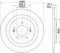 Remschijf Gecoat 55392PRO 8DD355118241