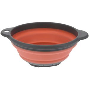 Excellent Houseware opvouwbaar vergiet - oranje/grijs - tpe - 23 cm