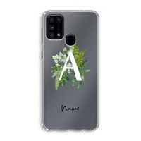 Green Brush: Samsung Galaxy M31 Transparant Hoesje