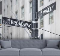 Broadway sign New York fotobehang