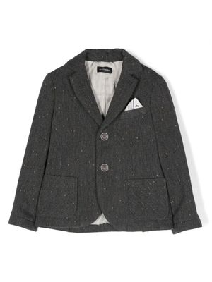 Monnalisa blazer à simple boutonnage - Gris