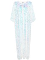 Baruni robe longue Lily à sequins - Blanc