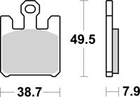 BREMBO Remblokken, voor de moto, Road Gesinterd Metaal 07SU26SA