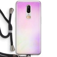 Flow mist pastel: OnePlus 6 Transparant Hoesje met koord