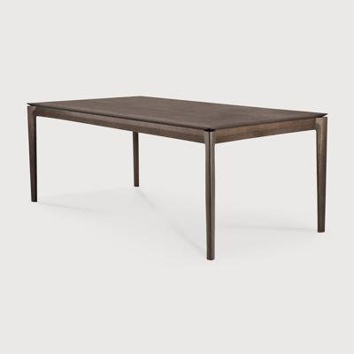 Ethnicraft Eettafel 'Bok' Gevernist Eikenhout, 180 x 90cm, kleur Bruin