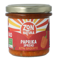 Zonnatura Groentespread paprika bio 135 Gram