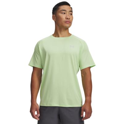 Under Armour Tech Textured Trainingsshirt Lichtgroen Zilver