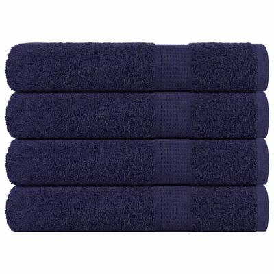 VidaXL Handdoeken 4 st 100x200 cm 360 g/m² 100% katoen marineblauw