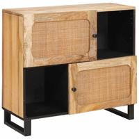 Dressoir met opslag Bruin 80 x 33,5 x 75 cm Massief Mango Hout