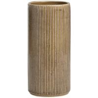 Leen Bakker - Vaas Olivia- - 26x Ø12 Cm - Keramiek - Bruin