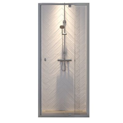 Nisdeur Sealskin Hooked Omkeerbaar Ruime Verstelbaarheid 100x200 cm Zilver