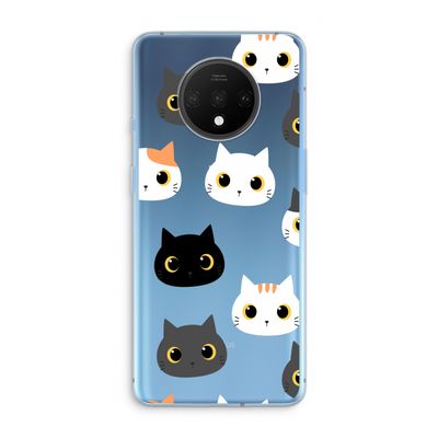 Katten: OnePlus 7T Transparant Hoesje