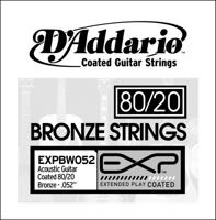 D'Addario EXPBW052 Coated Bronze Losse Snaar .052 - Op = Op D'Addario EXPBW052 Coated Bronze Losse Snaar .052 - Op = Op