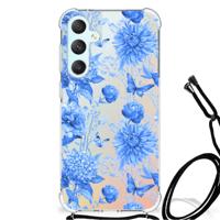 Case voor Samsung Galaxy S23 FE Flowers Blue