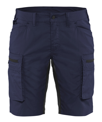 Blåkläder Dames Service Short met stretch 71491845 | Marineblauw/Zwart | Maat 36 - 7330509538654