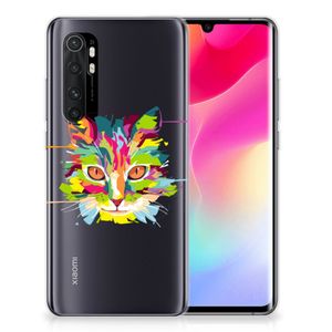 Xiaomi Mi Note 10 Lite Telefoonhoesje met Naam Cat Color