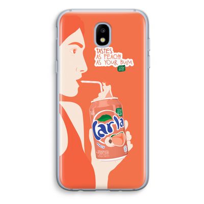Peach please!: Samsung Galaxy J5 (2017) Transparant Hoesje