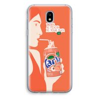 Peach please!: Samsung Galaxy J5 (2017) Transparant Hoesje