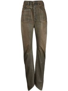 Acne Studios jean ample à fini enduit - Marron