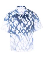 Dion Lee chemise Shibori à manches courtes - Bleu - thumbnail