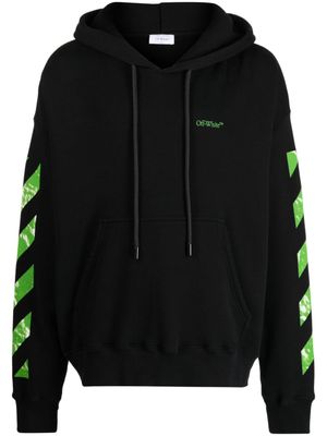 Off-White hoodie en coton à motif Arrow - Noir