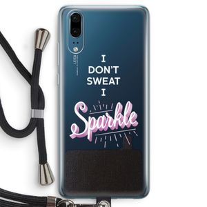 Sparkle quote: Huawei P20 Transparant Hoesje met koord