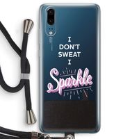 Sparkle quote: Huawei P20 Transparant Hoesje met koord
