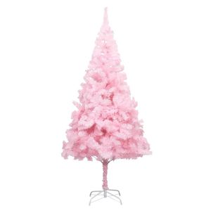 VidaXL Kunstkerstboom met standaard 180 cm PVC roze