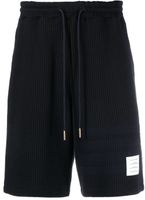 Thom Browne short de jogging à détail 4 bandes signature - Bleu - thumbnail