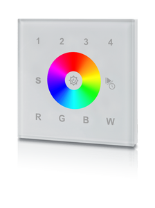 Wandzender RF RGB+W 4-zones Wit 214-169