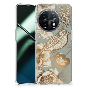 TPU Case voor OnePlus 11 Vintage Bird Flowers