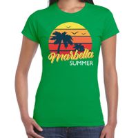 Marbella zomer t-shirt / shirt Marbella summer groen voor dames