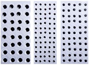 Bouhon knutseloogjes mix van 8 mm, 10 mm en 15 mm