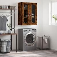 Wandkast 69,5x34x90 cm gerookt eikenkleurig