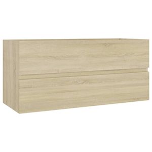 The Living Store Gootsteenkast - Sonoma eiken - 100 x 38.5 x 45 cm - Met 1 lade