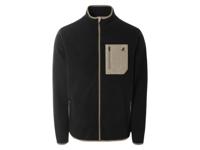 LIVERGY Heren fleecevest (zwart, M)