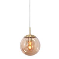 Steinhauer Gouden glazen hanglamp Bolique Ø 20cm 3496ME