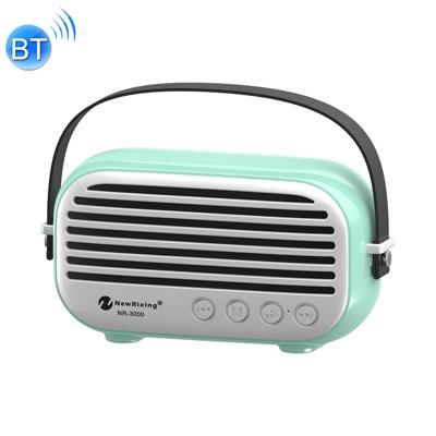 NewRixing NR-3000 stijlvolle huishoudelijke Bluetooth Speaker met Hands-Free Call functie ondersteuning TF kaart & USB & FM & AUX (groen)
