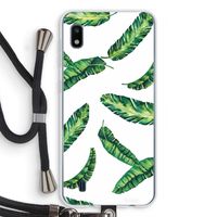 Lange bladeren: Samsung Galaxy A10 Transparant Hoesje met koord