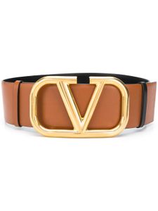 Valentino Garavani ceinture VLogo Signature 70mm à design réversible - Marron