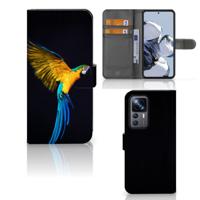 Xiaomi 12T | 12T Pro | Telefoonhoesje | Met pasjeshouder | Papegaai