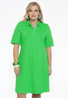 Yoek Polo-jurk | Groen | Maat 54/56