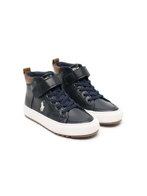 POLO RALPH LAUREN KIDS baskets à logo brodé Polo Pony - Bleu
