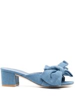 Stuart Weitzman mules en cuir 55 mm - Bleu - thumbnail