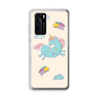 Vliegende eenhoorn: Huawei P40 Transparant Hoesje