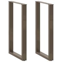 Bartafelpoten 2 st U-vormig 60x(100-101) cm staal naturel